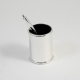 Silver Plated Pen Cup.